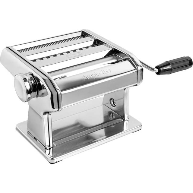 MARCATO Made in Italy Ampia 150 Classic Manual Pasta Machine  Chrome Steel. Makes Lasagne  Fettuccine & Tagliolini