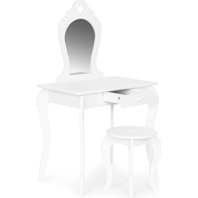 Large children's dressing table with a mirror for a girl
