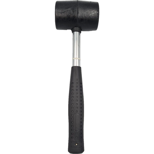 Rubber Steel Shaft Camping Tent Mallet - 8oz