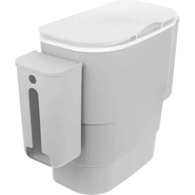 1 Set Wall-Mounted Trash Can Bins with Lids Litter Box with Lid Wall Mounted Trash Can Hanging Waste Bins Under Sink Hanging Kitchen Trash Can