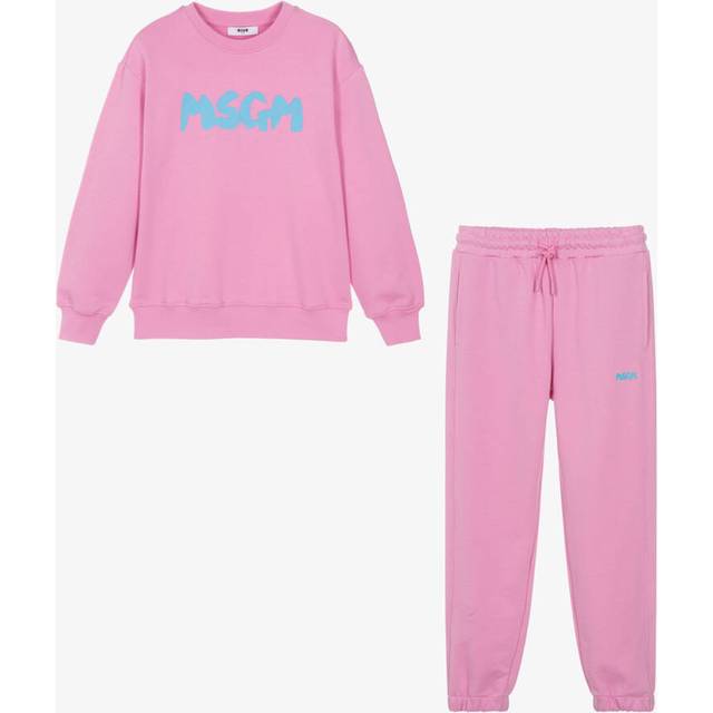 Msgm Candy Pink Cotton Tracksuit - 4 year