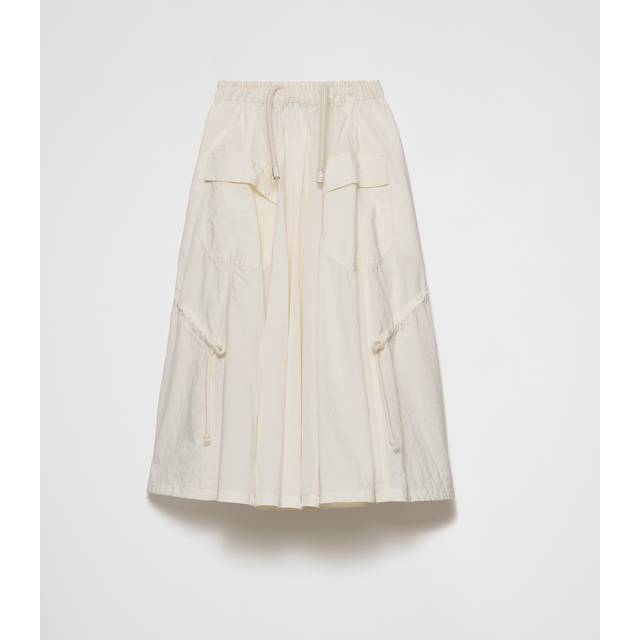Technical pongé skirt