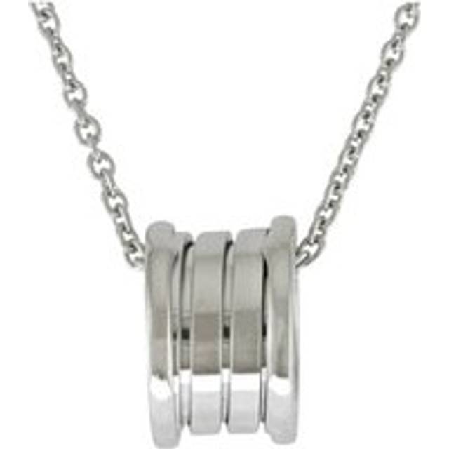 Womens Preloved Bzero1 Pendant Necklace Silver Wo - Grey - One Size