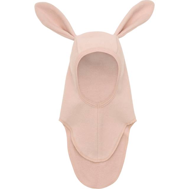 Huttelihut Balaclava Ears Cotton Fleece Stl. 48\0-12M unisex - Elefanthatt Från Magasin - Mahogany Rose (48\0-12M)