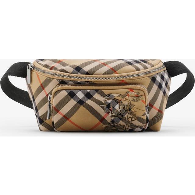 Burberry Small Check Belt Bag - Sand - One Size