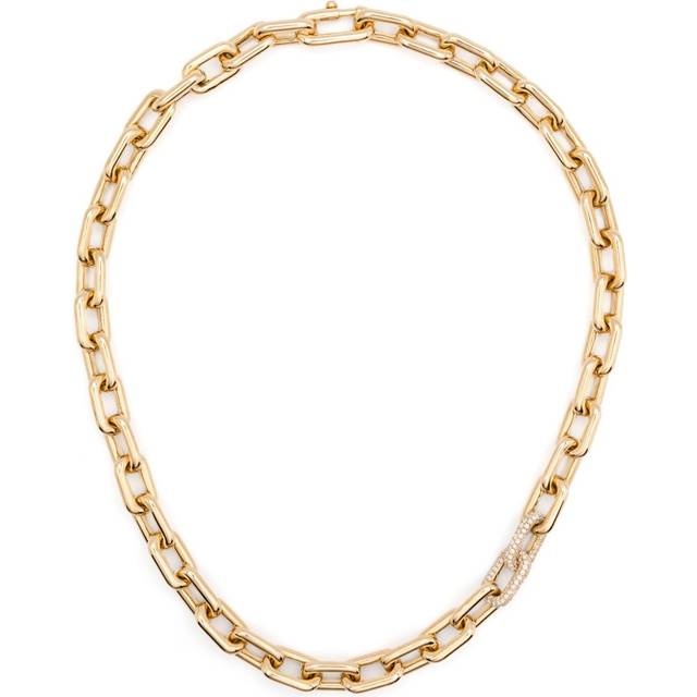 SHAY - 18kt yellow gold chain diamond necklace - women - White Diamond/18kt Yellow Gold - One Size