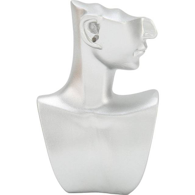 Mannequin Earring Display Stand Resin Mannequin Earring Organizer Silver for Pendant Ring S Sliver