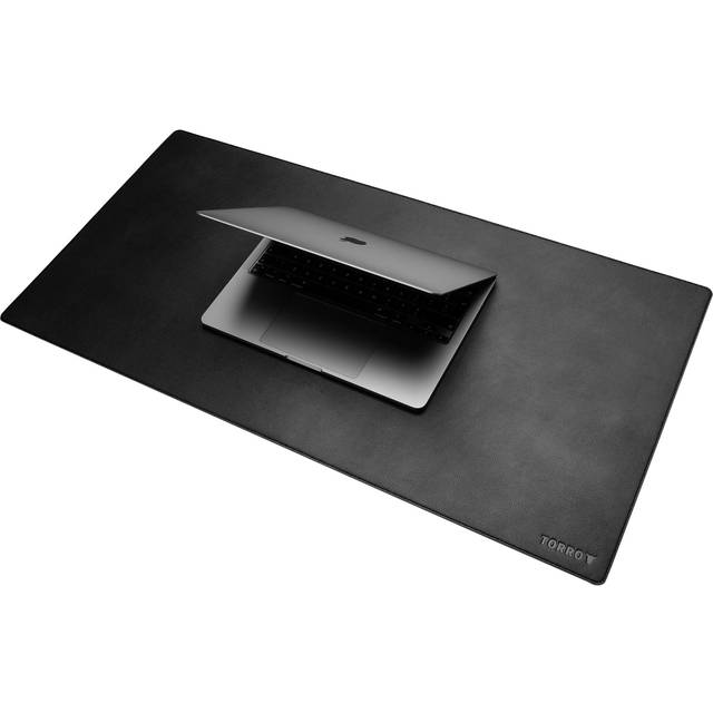 Leather Desk Mat (Large - 80x40cm) - Black