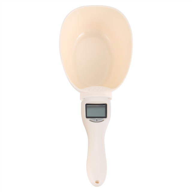 Pet Food Measuring Scoop Dog Cup,Digital Scale Spoon Detachable Cup Feeding Bowls for Pets