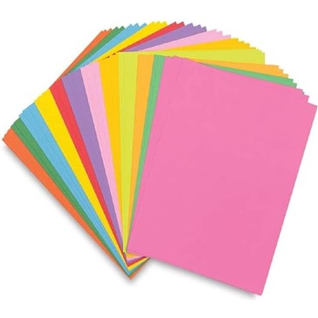 JKG 220gsm A4 Card Paper - Coloured Card Paper | Craft Kraft Paper | Kids Arts Crafts Paper Card | Printer & Drawing Card | Assorted Colours (15