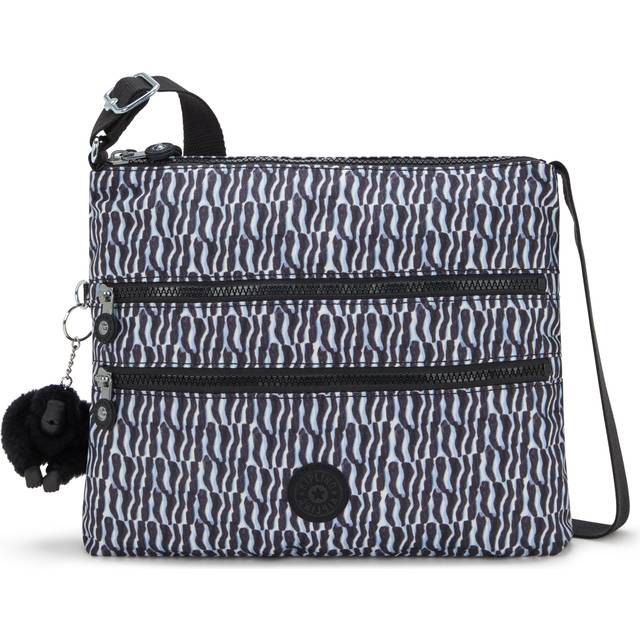 Kipling Crossbody Bag Alvar Holiday Waves Print Medium Woman 100% Recycled Polyester