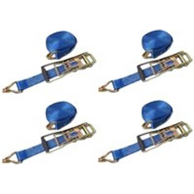Securefix Direct - Ergo Ratchet Tie Down Straps 50MM 5T 8M X4 (Reverse Pull Down Lashing Belt with Claw Hook 5000KG)