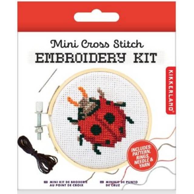 Mini Cross Stitch Kit Ladybug