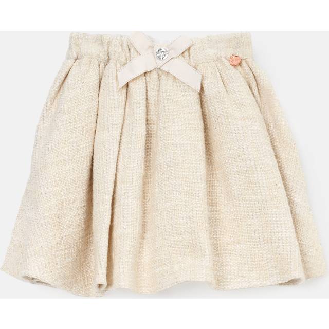 Angel & Rocket Kids' Tweed Skirt, Ivory
