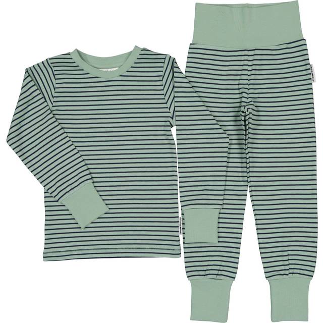 Pyjamas tvådelad Grön/Navy 98/104