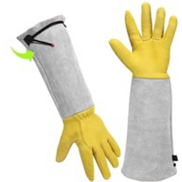Gardening Gloves Women/Men Leather Work Gloves - Gardening Gloves Gift Garden Tools Cut Resistant Gloves Thorny Rose Gloves Garden Tools Long