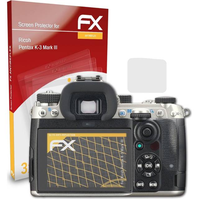Atfolix 3x Screen Protection Film For Ricoh Pentax K-3 Mark Iii Matt&shockproof