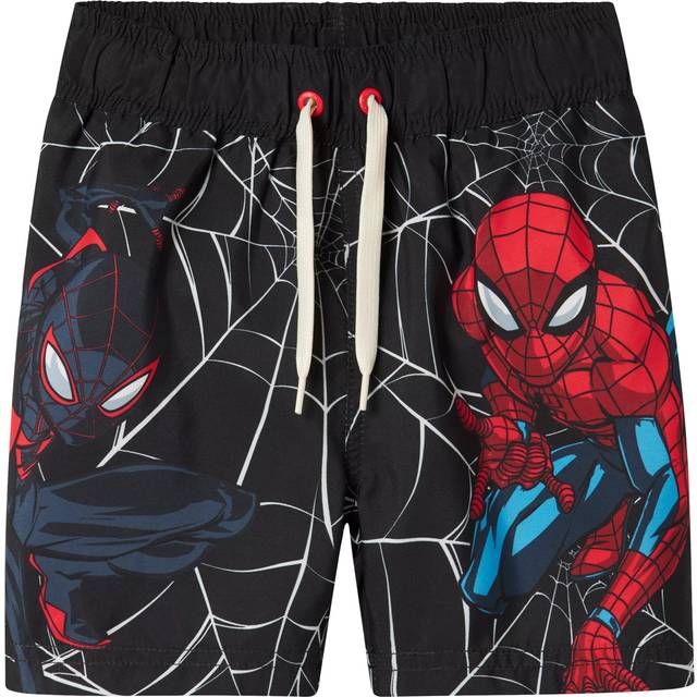 Name it mini - Badshorts nmmMave Spider Long Swimshorts - Svart