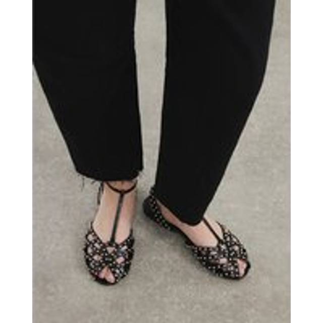 River Island Womens Black Caged Studded Sandals - 5