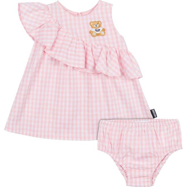 Moschino Kids - check-pattern dress - kids - Fabric - 6-9 - Pink