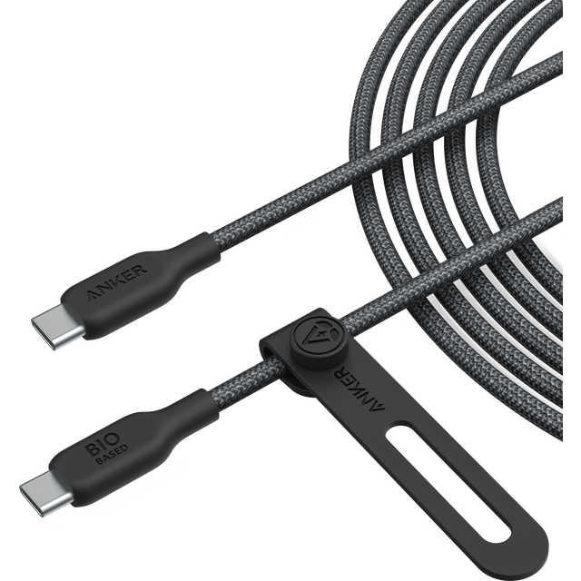 543 USB C to USB C Cable (240W, 10ft), USB 2.0 Bio-Nylon Charging Cable for MacBook Pro 2020, iPad Pro 2020, iPad Air 4, Samsung Galaxy S22, and More