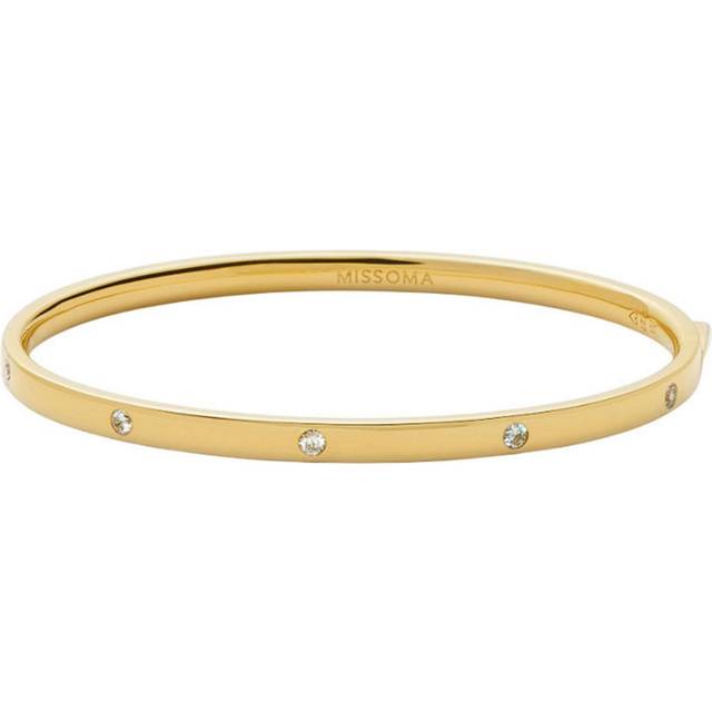 Interstellar Hinged Bangle | 18ct Gold Vermeil/Cubic Zirconia