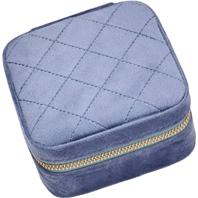 Gillian Jones - Jewelry box - Blue velour