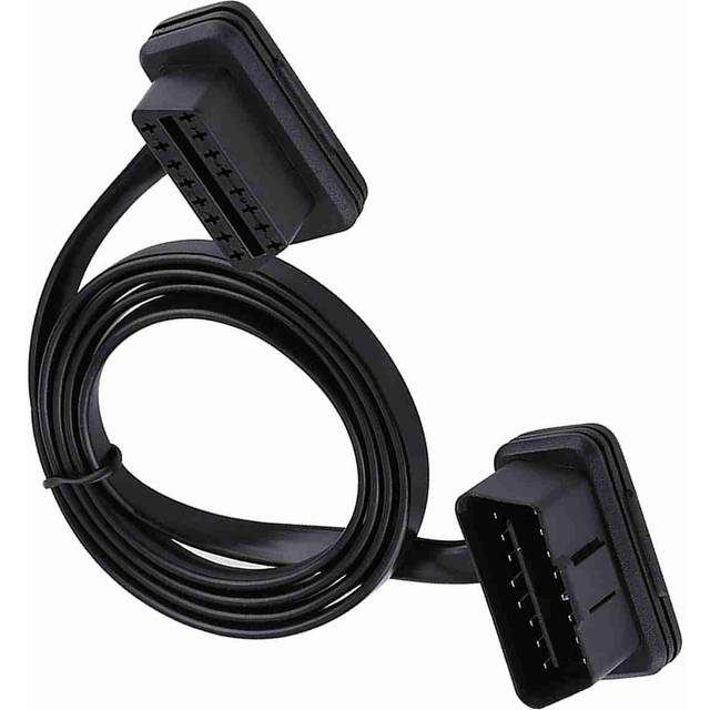 Car Auto 16 Pin Male to Female OBD2 Extension Cable Diagnostic Adapter 100cm39inch Length 100CM