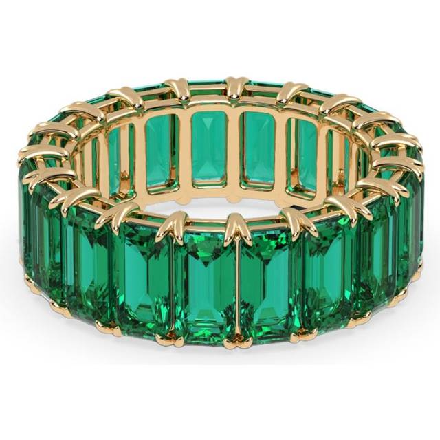 VEYNOU - 14kt recycled yellow gold Eden Eternity emerald ring - unisex - 14kt Recycled Yellow Gold/Emerald - 52