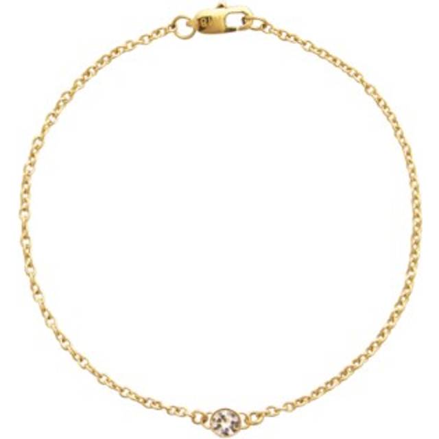 Thin diamond small bracelet gold