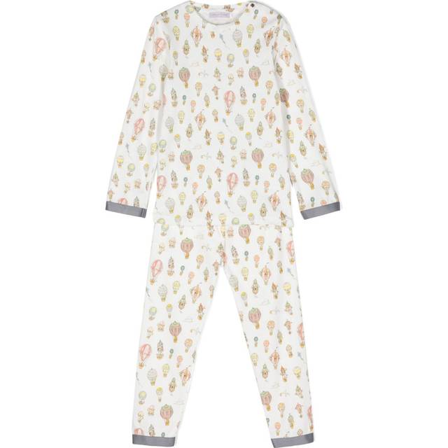 Atelier Choux - graphic-print cotton pajamas - kids - Cotton - 8 yrs - White