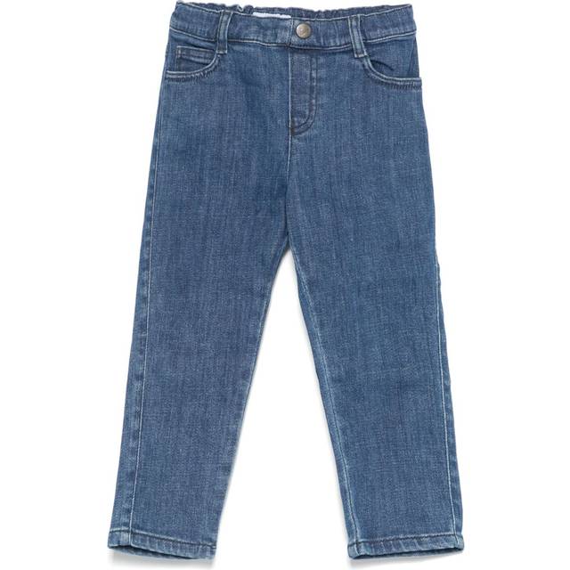 Emporio Armani Kids - straight-leg jeans - kids - Cotton/Elastane - 9 mth - Blue