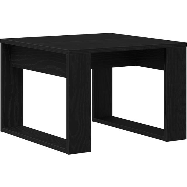 vidaXL Svart ek sidobord - 50x50x35 cm, Tillverkat av konstruerat trä