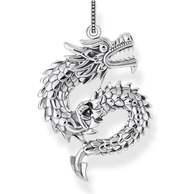 Thomas Sabo Silver blackened dragon pendant silver-coloured PE974-637-21 - one size