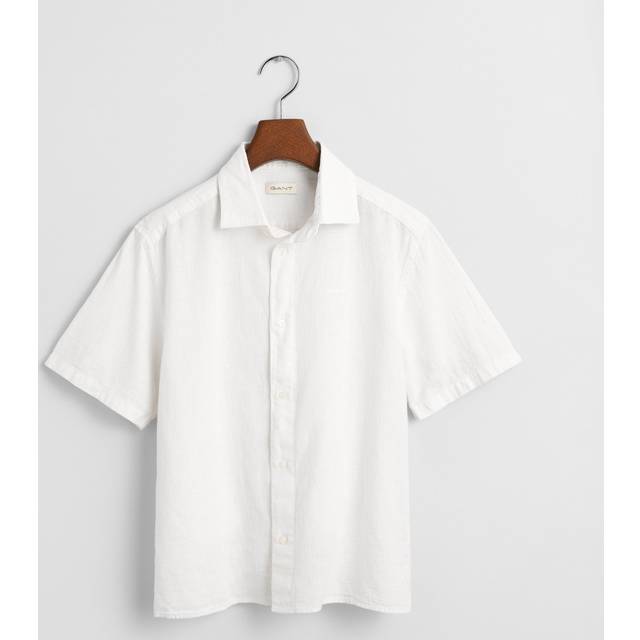 Skjorta cotton linnen ss white
