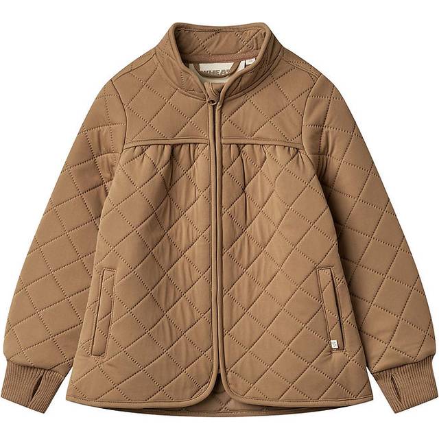WHEAT Kids' Thilde Quilted Water Repellent Jacket, Hazel