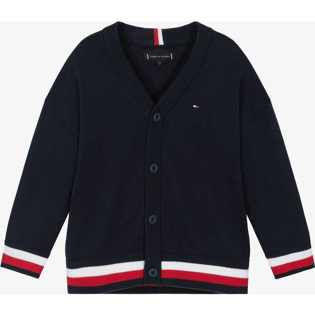 Tommy Hilfiger Boys Blue Stripe Cardigan - 5 year