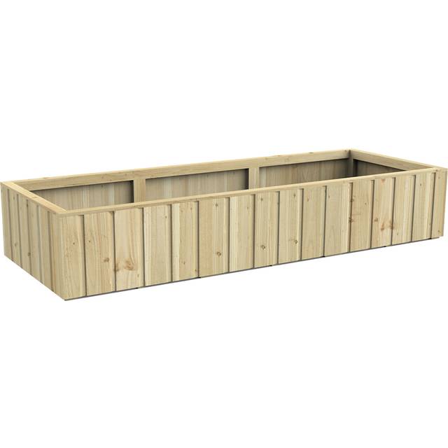 Forest Garden 6x2 Forest Large Low Level Lapline Planter - Pressure Treated