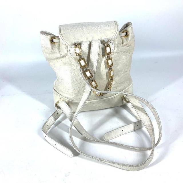 Versace Vintage Backpack Stl. - Ryggsäkar Från Magasin - Gold (L 21cm x W 22cm x D 10cm)