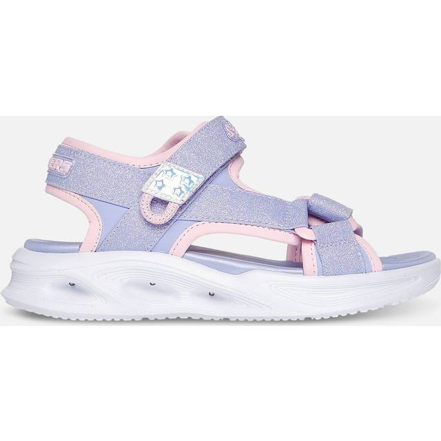 SKECHERS Girls Sola Glow Sandal |Lila |27