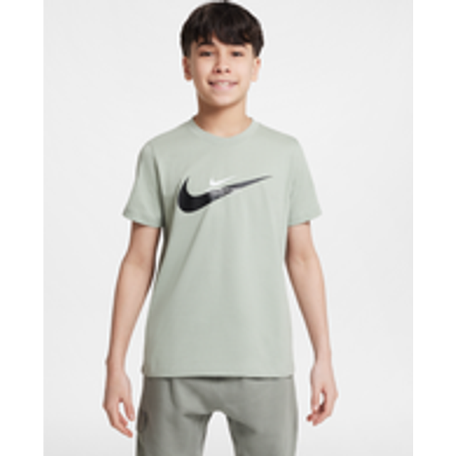 Nike Sportswear Older Kids' (Boys') T-Shirt - Green - Cotton