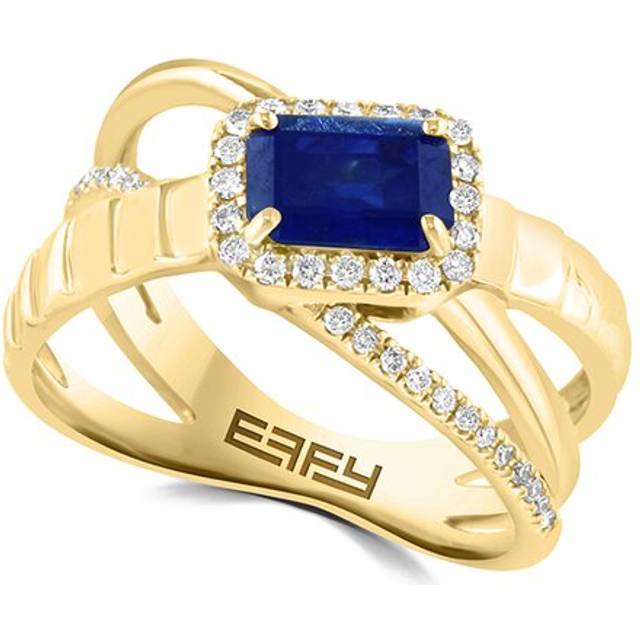 Effy Fine Jewelry 14K 1.10 ct. tw. Diamond & Sapphire Ring