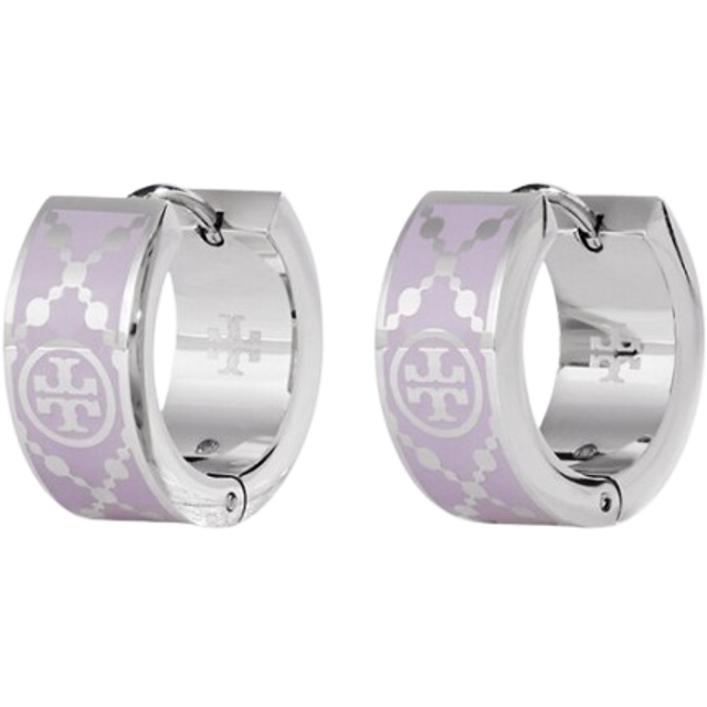 Tory Burch Small T Monogram Hoop Earring