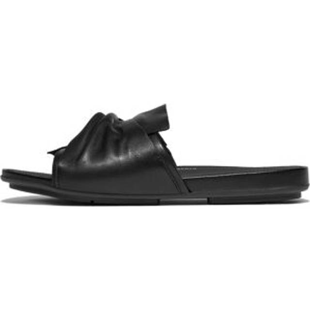 FITFLOP Gracie Soft-Twist Leather Slides |Svart |36