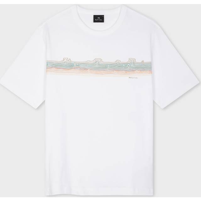 Paul Smith Desert Stripe T Shirt White