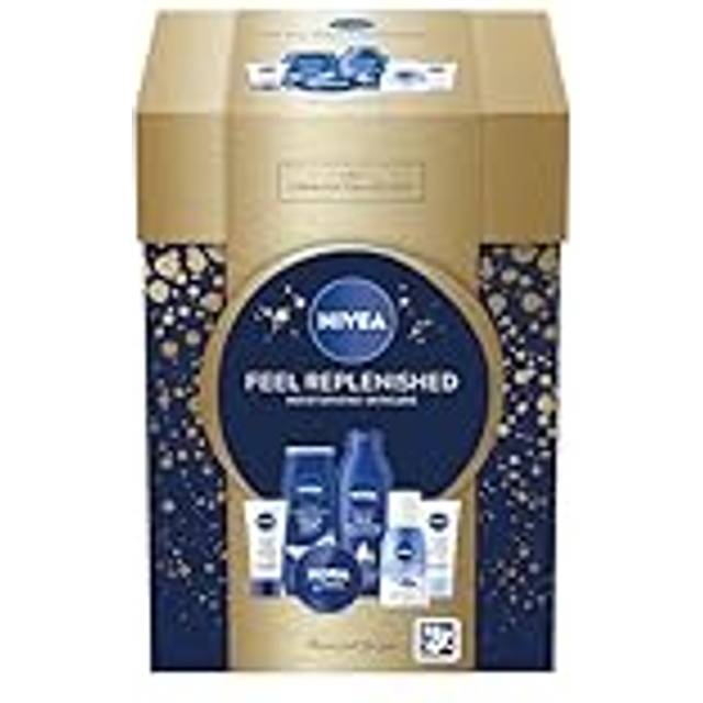 NIVEA FEEL REPLENISHED GIFT SET 6PC (50ML DAY CREAM, 50ML NIGHT CREAM, 125ML EYE MAKEUP REMOVER, 250ML SHOWER CREAM, 250ML BODY LOTION, 75ML MOIST CREAM)