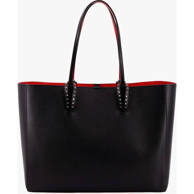 Cabata leather shoulder bag with metal studs detail on the front - CHRISTIAN LOUBOUTIN - gender_Woman - Black (UNI)