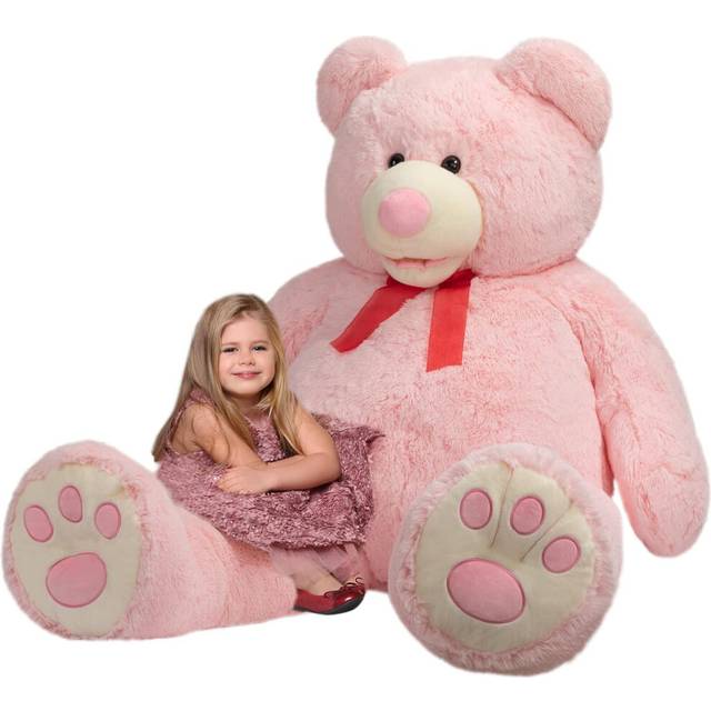 HollyHOME 150cm Giant Teddy Bear Stuffed Animal Large Soft Toys Plush Bear, Light Pink