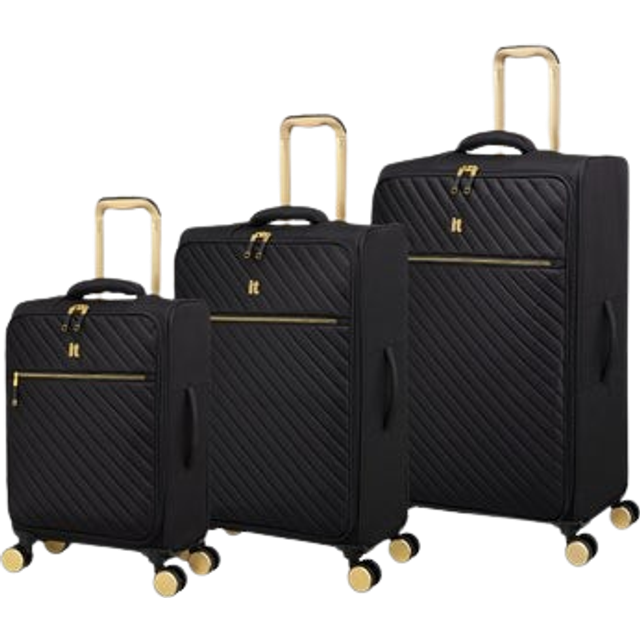 IT Luggage - Desirable Soft Suitcase - Grey - Medium