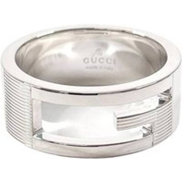 Womens Preloved Interlocking G Silver Ring Wo - Grey - One Size